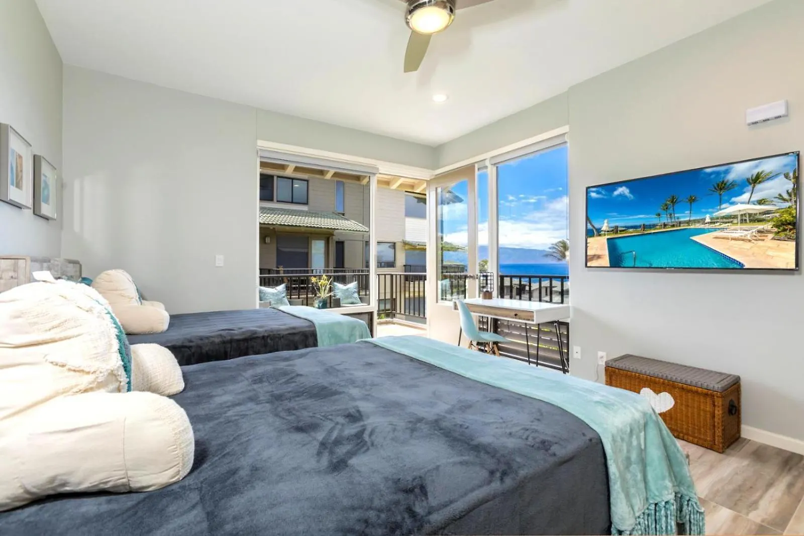 Spacious 4-Bedroom Kapalua Bay Collection - Multi Unit Listing - Same Floor - Ocean Views - 2 Free Rental Cars Kbv-31G432B2